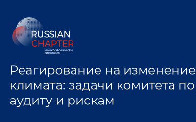 Реагирование на изменение климата: задачи комитета по аудиту и рискам